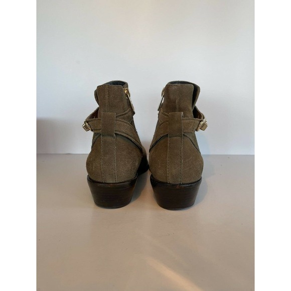 Coach Coleen Suede Bootie in Fatigue Size 6.5 - Picture 3 of 9